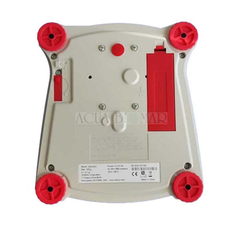 BALANZA SCOUT SPX421 OHAUS, CAPACIDAD 420 G Acua Biomar